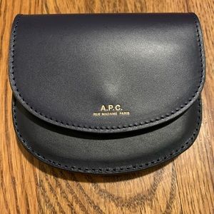 A.P.C. Compact Genève Geneva wallet black & navy